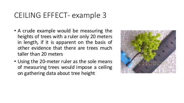 Comparison Of Ceiling Effects