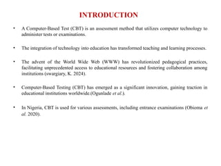 COMPARISON OF COMPUTER-BASED TEST USAGE AMONG SABON GARI - Copy.pptx