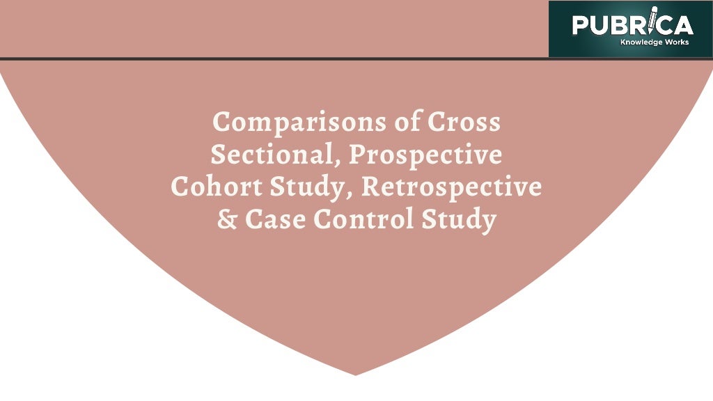 Comparison of cross sectional, prospective cohort study, retrospectiv…