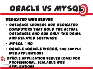 Comparison of dbms | PPTX