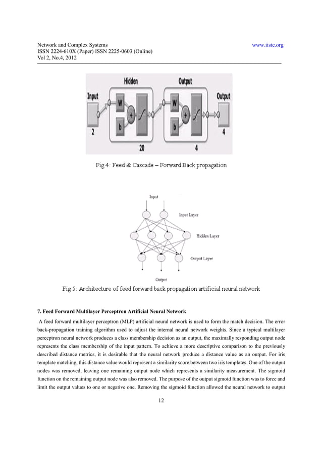 Comparison of different neural networks for iris recognition | PDF