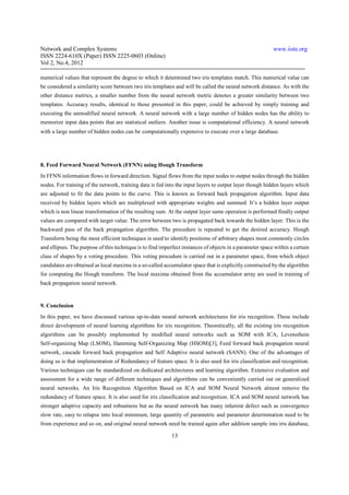 Comparison of different neural networks for iris recognition | PDF