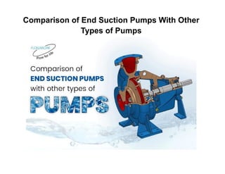 Comparison of End Suction Pumps With Other
Types of Pumps
 