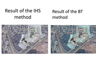 Result of the IHS   Result of the BT
    method          method
 