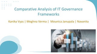 Comparative Analysis of IT Governance
Frameworks
Kanika Vyas | Meghna Verma | Mounica Janupala | Navanita

 