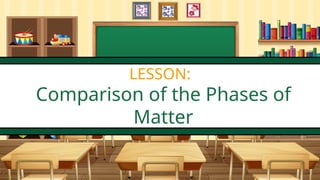 Comparison of phases of matter. Solid, Liquid, and Gas | PPTX