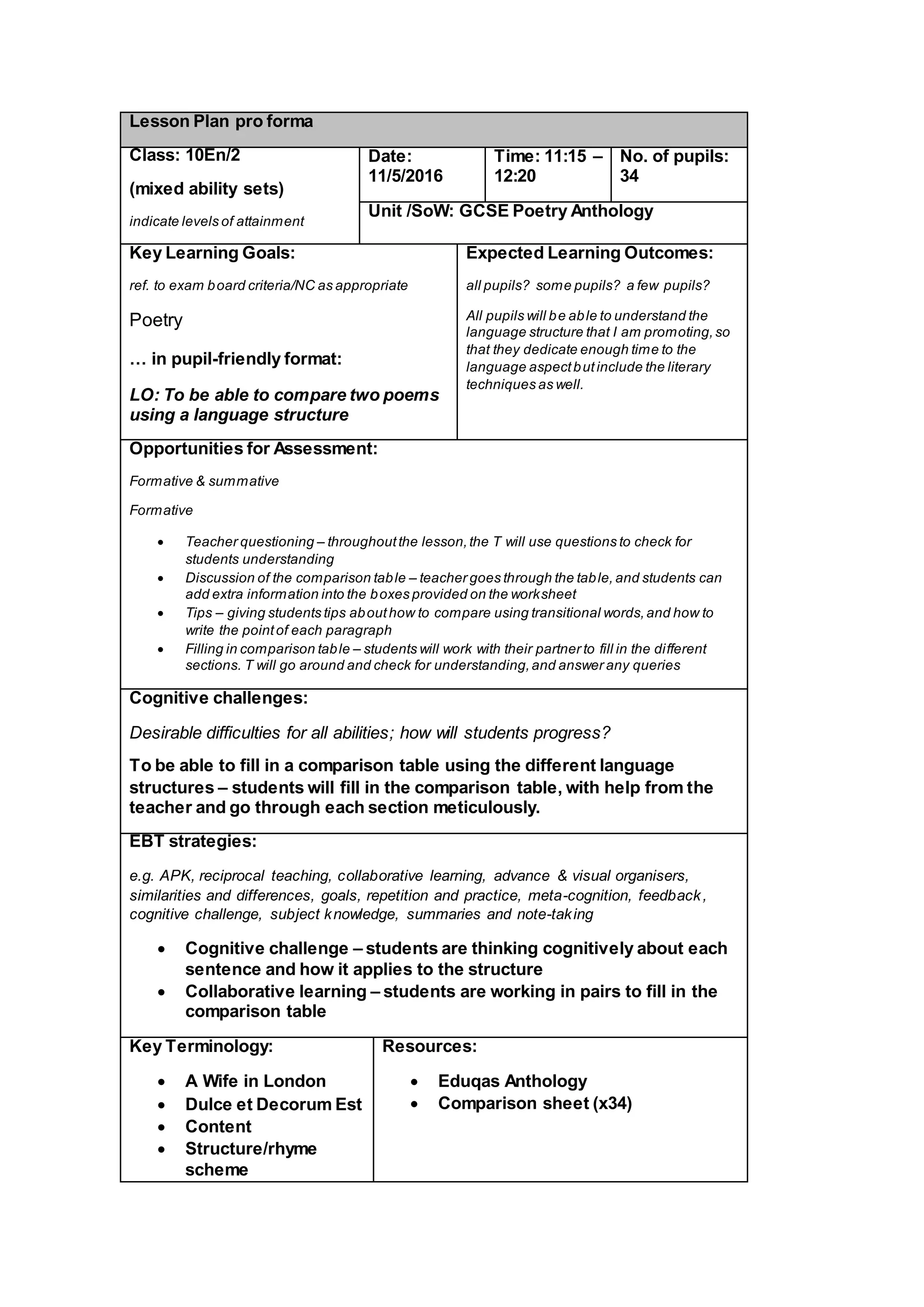 Comparison of poetry 11.5.2016 plan | DOCX