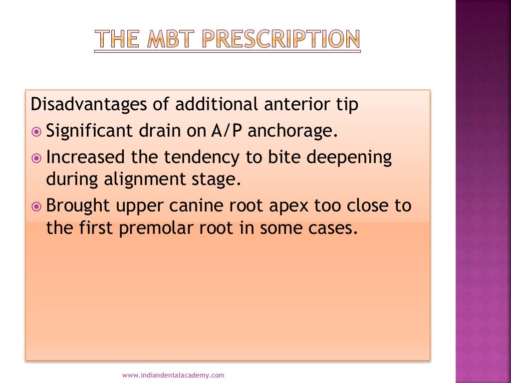 Comparison of prescriptions /dental courses