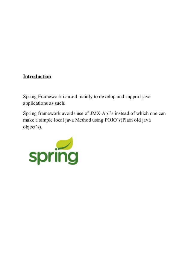 Comparison of spring and other frameworks.!