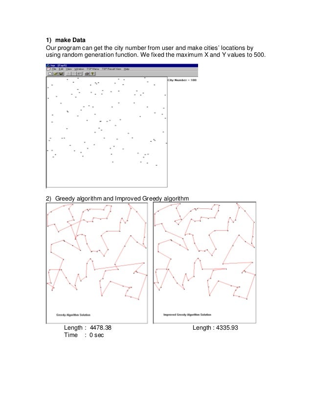 Comparison of tsp algorithms