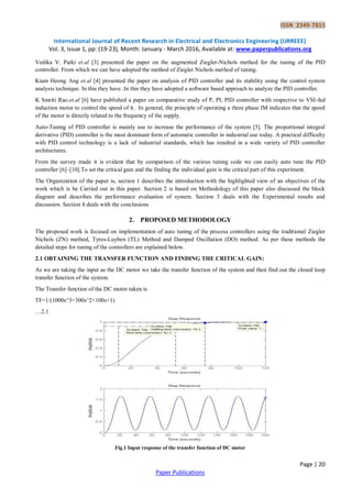 Comparison of Tuning Methods of PID Controllers for Non-Linear System | PDF