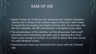 windows vs mac os comparision commands