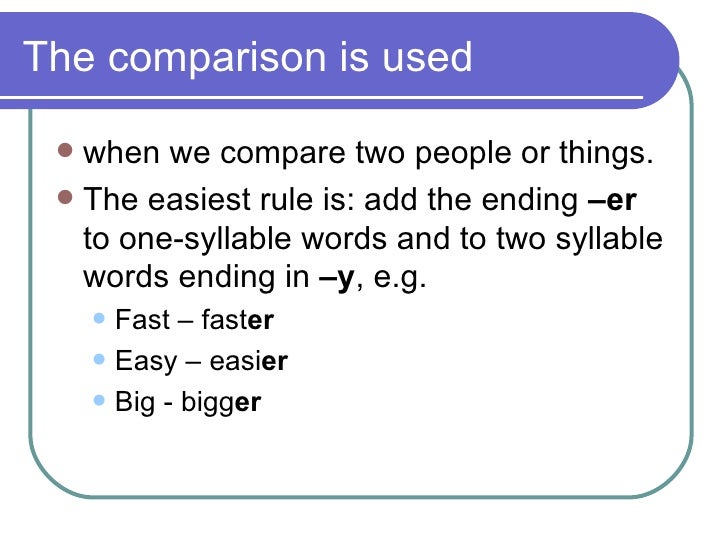 Comparisons ppt