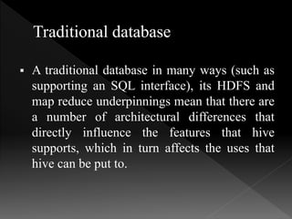 Comparison with Traditional databases | PPTX