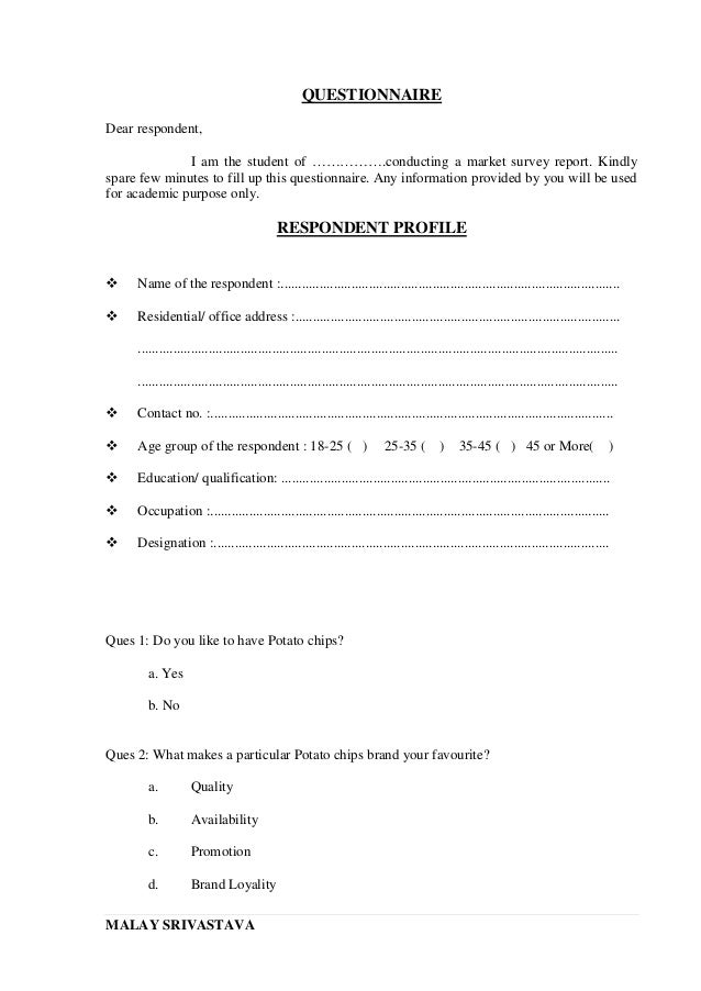 questionnaire analysis