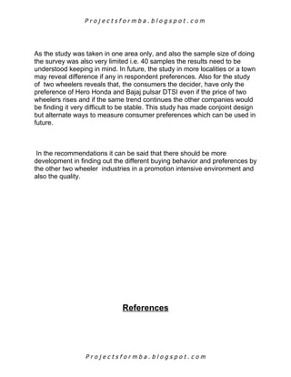 Comparitive study on consumer buying behaviour of hero honda and pulsar ...