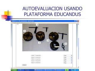 AUTOEVALUACION USANDO PLATAFORMA EDUCANDUS 