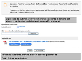 Compartir Archivos Con  Esnips