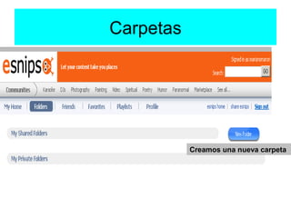 Compartir Archivos Con Esnips