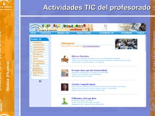 Actividades TIC del profesorado 