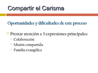 ¿QUÉ es un CARISMA?
¿QUÉ es un CARISMA?
Compartir el CarismaCompartir el Carisma
 