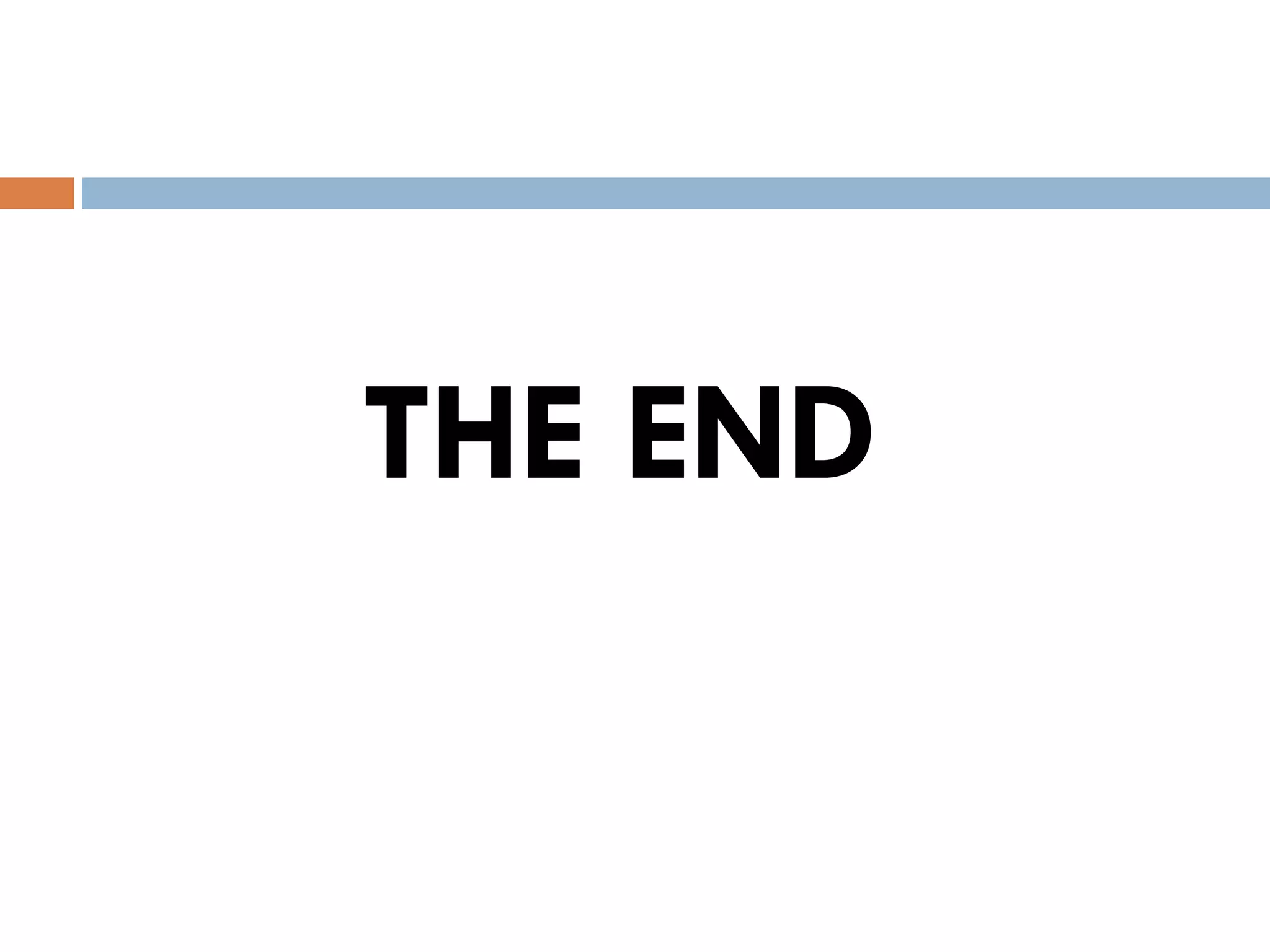 THE END 