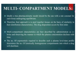 Compartment model.pptx pharmaceutical sciences and therapeutics | PPTX