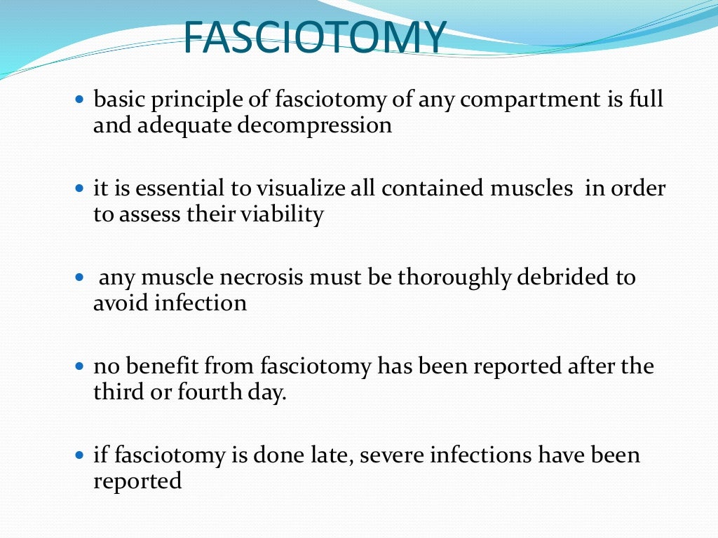 Compartment syndrome