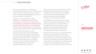 Gestão de PDV por KPI
Como melhorar a performance
EBOOK
www.compart.com.br
Para se falar sobre métricas em Trade Marketing,
antes de tudo é necessário se conhecer as melhores práticas
da área. Dessa forma, podemos conhecer as principais
métricas e sua parcela de responsabilidade para o sucesso
de uma operação de Trade Marketing.
A pesquisa “A hora certa de ativar o shopper”,
produzida em 2015 pela Nielsen traz uma verdade
já conhecida para os profissionais do Trade: em média,
70% das decisões do consumidor são realizadas em frente
à gôndola e 55% delas são feitas no “piloto automático”.
A partir desse dado é possível constatar a vital importância
das ações que são orientadas para esse “momento da verdade”.
Uma das maiores preocupações dos gestores
de Trade é a ruptura. Afinal, nada mais desagradável
para o consumidor do que chegar ao ponto de venda
e não encontrar o produto desejado. Além do cliente sair
perdendo, o varejista pode sofrer com “infidelidade”
deste consumidor que passa a procurar o produto
em outro lugar. E para o fabricante, significa menos
uma oportunidade de gerar receita. Ao final,
todos saem perdendo com essa situação.
A gestão eficiente do ponto de venda conhece os índices
de ruptura não só de seu produto, mas da categoria
e do canal. De posse desses dados pode-se estabelecer
controles para evitar a ausência do produto e criar
uma rotina de reposição junto ao distribuidor,
de acordo com o giro do item comercializado.
A comunicação entre promotores de venda, varejistas
e gestores é outra variável fundamental para o sucesso
no ponto de venda. Hoje, com auxílio da internet,
esse diálogo se tornou cada vez mais fácil por meio
de plataformas tecnológicas que agilizam pedidos,
identificam rupturas e permitem em tempo real
o acompanhamento dos índices medidos no PDV.
Mas, para que se tenha eficácia no uso dessas plataformas,
é necessário que as equipes falem a mesma língua.
Por isso a importância do treinamento não só por parte
do time gerencial, mas também dos promotores e parceiros
comerciais que fazem parte da interface do fabricante com
o varejo. É a partir do treinamento que se qualifica a equipe,
se apresentam as metas desejadas e as palavras-chaves
que farão com que todos estejam pisando no mesmo chão.
CAPÍtulo 01 | Como deve ser feita a gestão do ponto de venda
 
