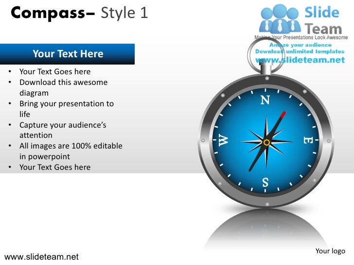 Compass design 1 powerpoint ppt templates.