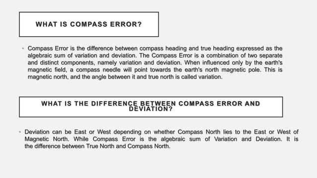 COMPASS ERROR | PPTX