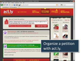 Organize a petition
with act.ly.
 