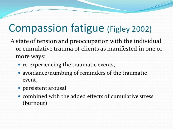compassion fatigue group a