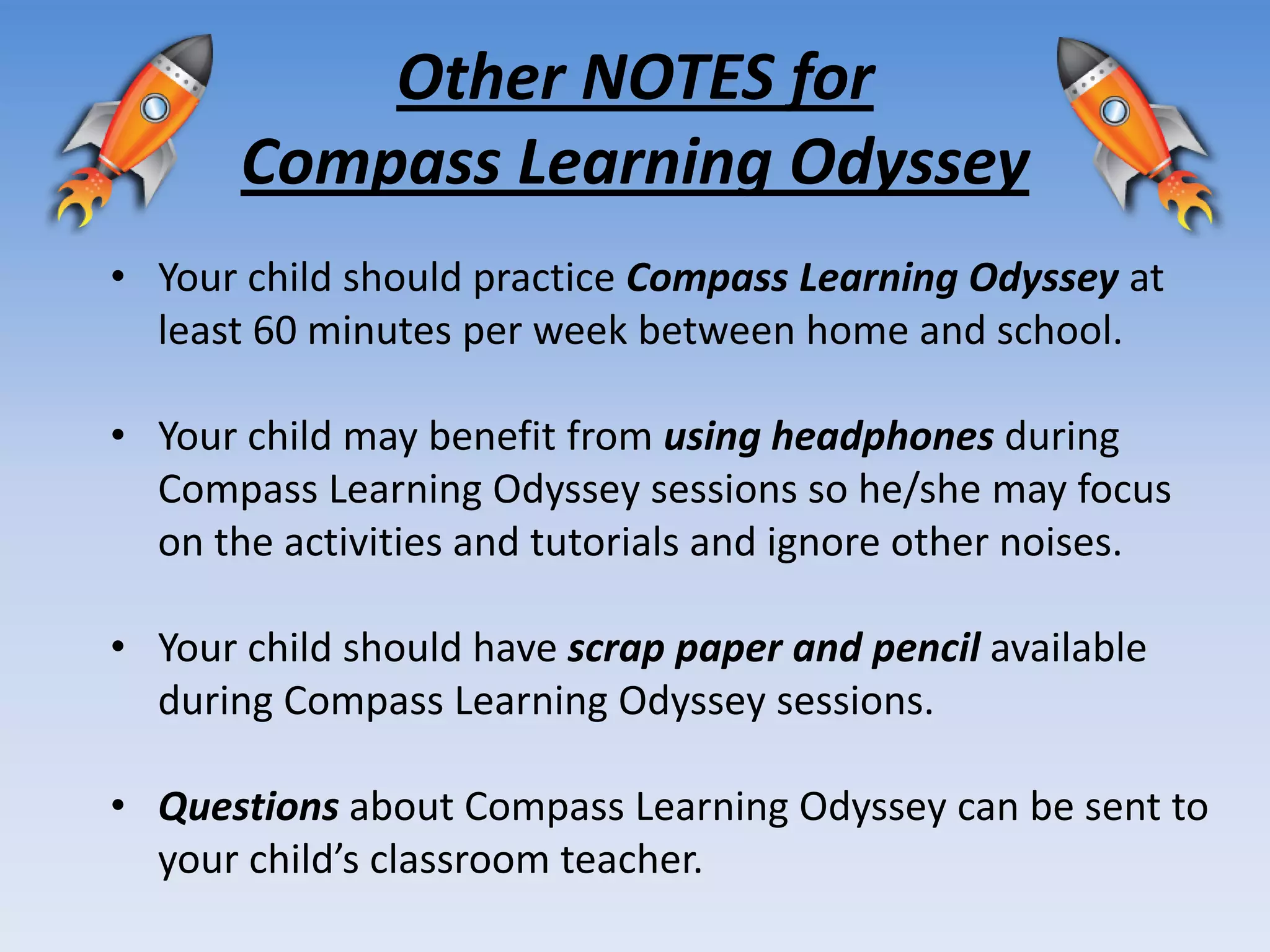 Compass learning odyssey_parent_presentation | PDF