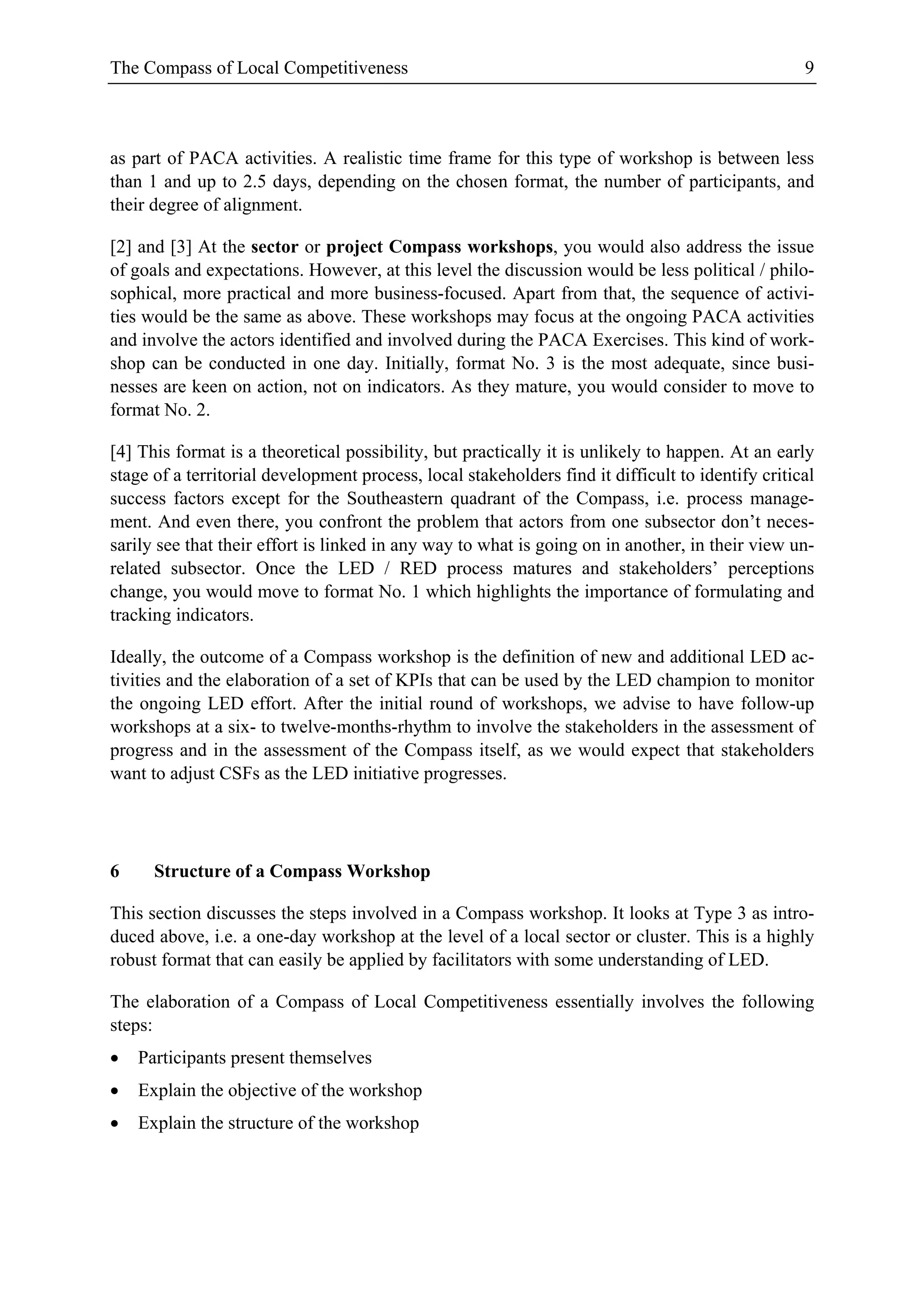 The Compass of Local Competitiveness v0.9 | PDF