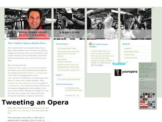 Tweeting an Opera 