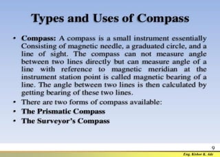 Compass Calculation Methods Compass surveying | PDF