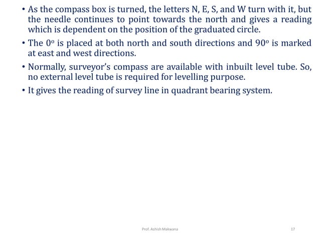 Compass surveying_Surveying, Civil Engineering | PPT