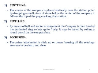Compass Leveling Compass surveying_Surveying, Civil Engineering | PDF
