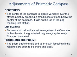 Compass Leveling Compass Surveying.ppt