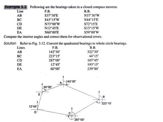 Compass Calculation Methods Compass surveying.ppt