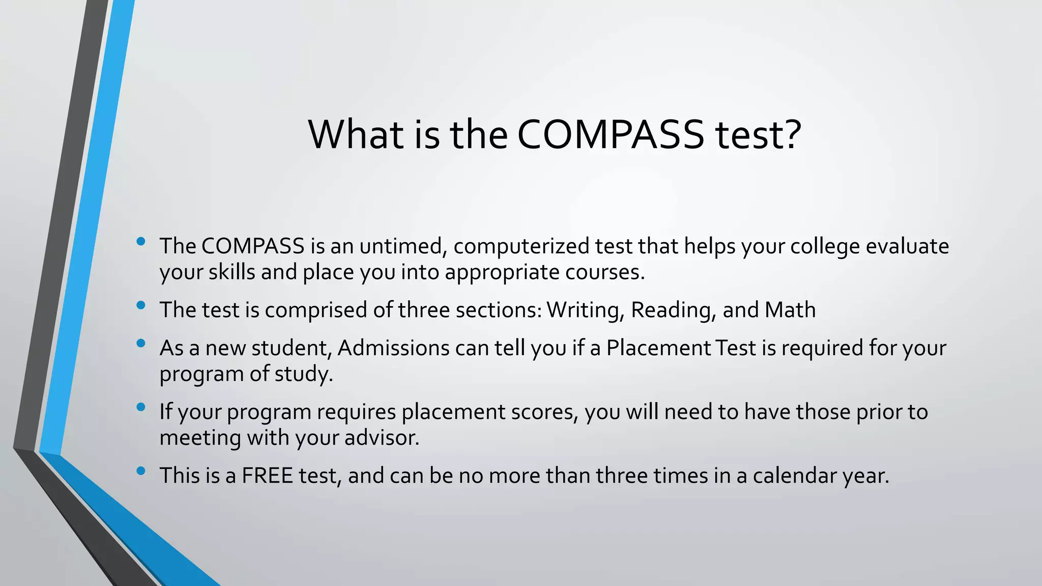 Compass testing | PPTX