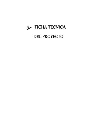 3.- FICHA TECNICA
DEL PROYECTO
 