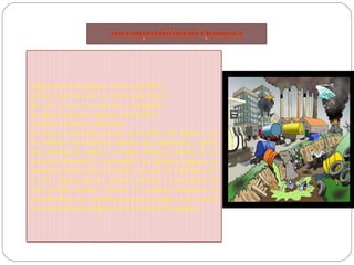 Algunas sustancias químicas son incompatibles y
pueden reaccionar entre sí creando humo tóxico,
gas, calor, fuego o una explosión. Las siguientes
son algunas sustancias químicas incompatibles:
Sustancias oxidantes e inflamables
El oxígeno es necesario para que un incendio arda. Debido a que
los oxidantes son sustancias químicas que rápidamente expiden
gran cantidad de oxígeno, se deben mantener alejados de los
materiales inflamables y combustibles. Los oxidantes orgánicos no
únicamente hacen arder un incendio, sino que son inflamables por
sí solos. Algunos pueden explotar inclusive a consecuencia de
calor, choque eléctrico o fricción. Los oxidantes inorgánicos no
son inflamables, pero pueden proporcionar oxígeno a un incendio
y son especialmente peligrosos cerca de materiales orgánicos.

 