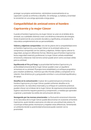 Compatibilidad de amistad entre el hombre Capricornio y la mujer Cáncer ...