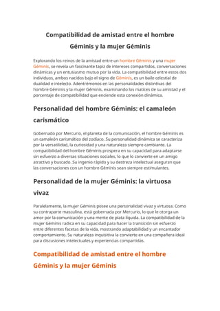 Compatibilidad de amistad entre el hombre Géminis y la mujer Géminis.docx