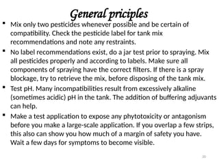 compatibility of Pesticides during application in field | PPTX