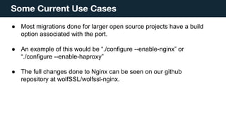 wolfSSL : Compatibility layer webinar | PDF