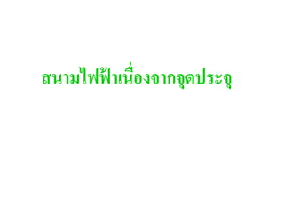 สนามไฟฟาเนืองจากจุดประจุ
       ้
 
