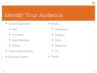 Identify Your Audience 